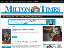Tablet Screenshot of miltontimes.com